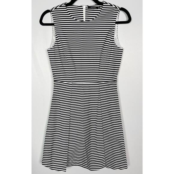 kate spade Dresses & Skirts - Kate Spade Saturday 00 Black White Pencil Striped Let Loose Fit and Flare Dress